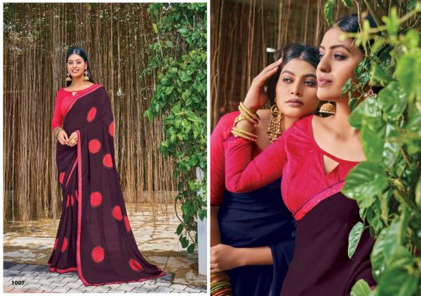 Saroj Nagme Casual Wear Georgette Saree Collection